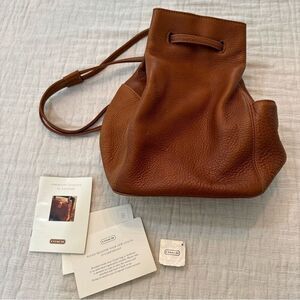COACH Vintage Sonoma Sling Bag Natural Grain Leather Crossbody 4922 Camel
